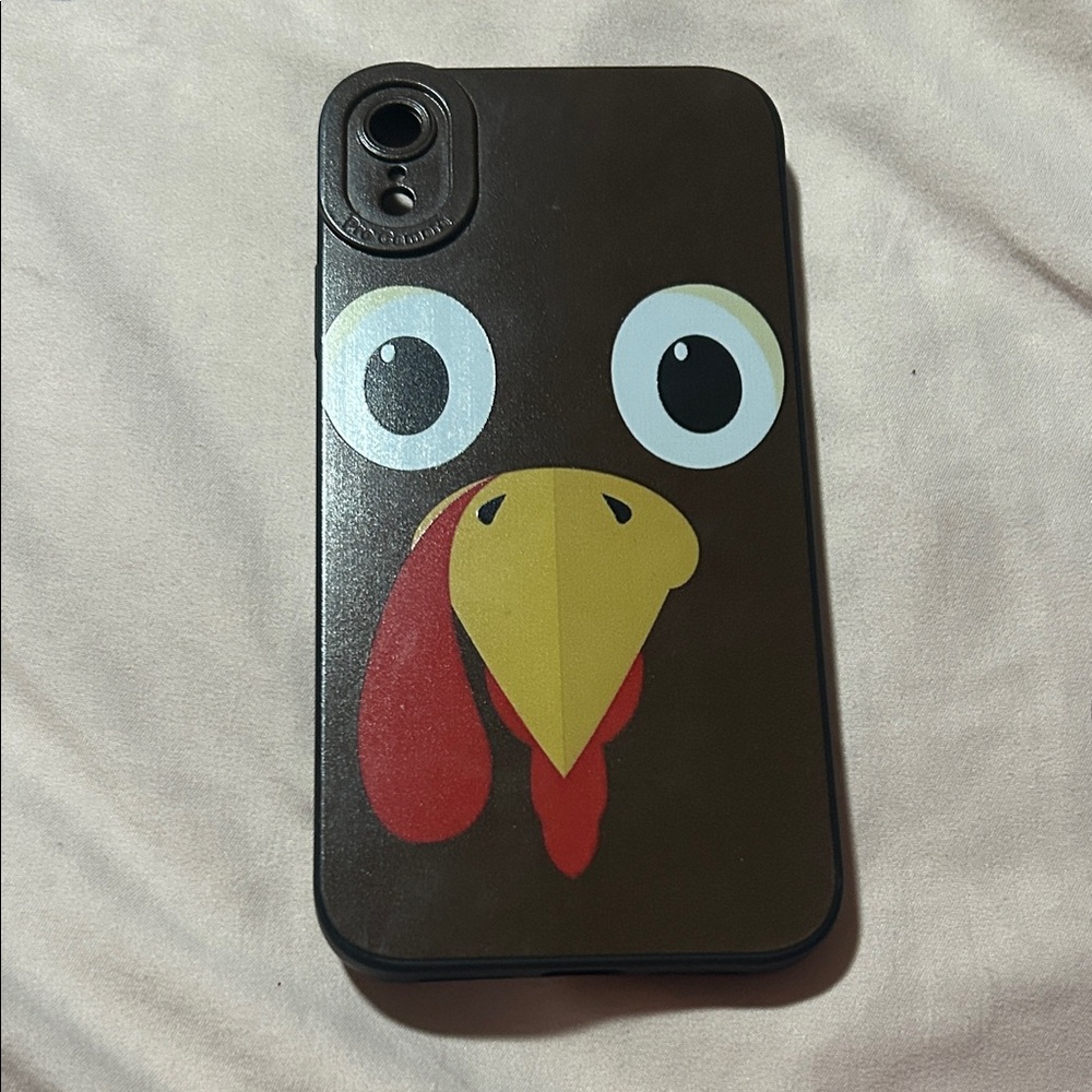 Brown Turkey Design Bird Phone Case I phone 10 XR